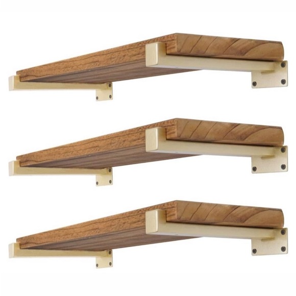 Other - Gold Floating Shelf 12” Heavy Duty Gold 1pc Bracket (shelf boards NOT included)